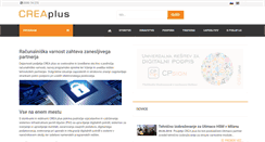 Desktop Screenshot of creaplus.si